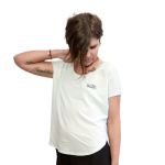 "BREATHE" (MIRRORED) ORGANIC COTTON MANIFESTATION TEE - GREEN - Image 2