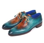Paul Parkman Genuine Ostrich Leg Calfskin Derby Shoes (ID#788gy74) - Image 6