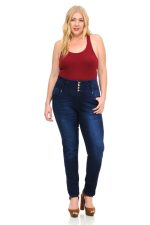 M.Michel Women's Jeans · Plus Size · High Waist · Push Up · Style YC147