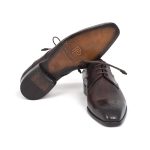 Paul Parkman Men's Brown Medallion Toe Derby Shoes (ID#6584-BRW) - Image 3
