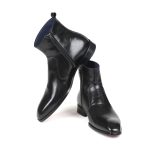 Paul Parkman Black Leather Side Zipper Boots (ID#BT485-BLK) - Image 4