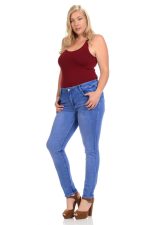 Sweet Look Premium Edition Women's Jeans · Plus Size · High Waist · Push Up · Style A282 - Image 2