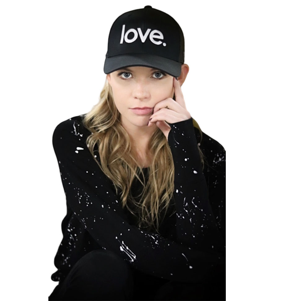 image-removebg-preview73 LOVE. EMBROIDERED TRUCKER HAT - Image 1