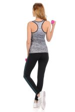Diamante Women's Power Flex Yoga Pant Legging Sportswear · Style C005B - Image 3