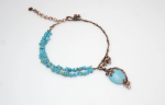 Handmade Turquoise Wire Wrapped Necklace - Image 5