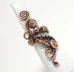 Handmade Copper Ring, Wire Wrapped - Image 4