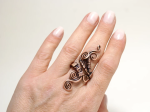 Handmade Copper Ring, Wire Wrapped - Image 3