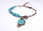 Handmade Turquoise Wire Wrapped Necklace - Image 7