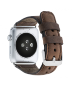 Leather Apple Watch Strap, Antic Brown - Image 2