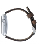 Leather Apple Watch Strap, Antic Brown - Image 3