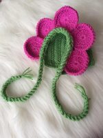 Handmade Flower Fairy Baby Hat Diaper Booties - Image 3