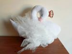 Handmade Big Swan Doll Stuffed Swan Plush Nursery Wedding Decor - Image 3