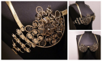 Handmade Metal Bra, Wire Wrapped Metal Goddess Bra - Image 4