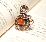 Handmade Copper Wire Sunstone Ring - Image 5