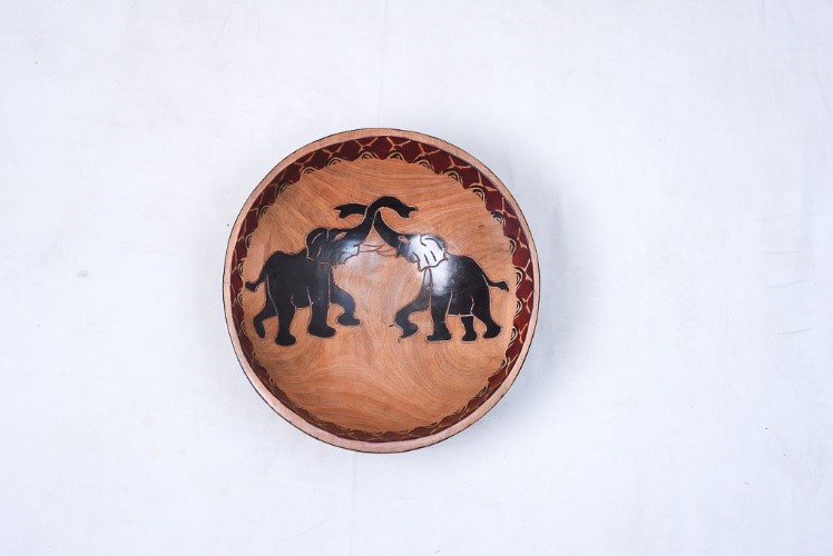 Bowl Handcrafted Wooden Salad Bowl Olive - Image 1