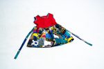 Handmade Girls Dress Red Patchwork