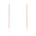 CAROLEE ROSE GOLD STAINLESS STEEL LONG LINE DROP EARRINGS