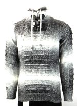 Gray And Cream With Straps On The Neck
