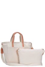 Handbag 2-in-1 Canvas Fabric Satchel - Image 2