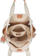 Handbag 2-in-1 Canvas Fabric Satchel - Image 3