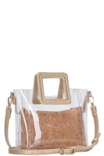 Handbag 2-in-1 Transparent Long Strap Satchel - Image 2