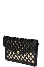 Handbag Diamond Cut Out Envelope Clutch - Image 2