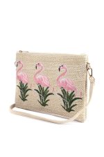 Handbag Flamingo Embroidered Pouch - Image 2