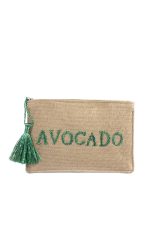 Handbag Woven Fabric Designer Avocado Clutch