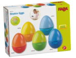 HABA USA Shakin' Eggs Set of 5 Musical Wooden Eggs