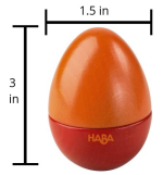 HABA USA Shakin' Eggs Set of 5 Musical Wooden Eggs - Image 6