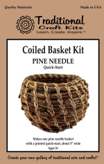 Traditional Crafts Coiled Pine Needle Quick Start Basket Kit