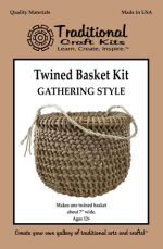 Traditional Crafts Twined Gather Style Basket Kit