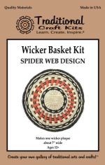 Traditional Crafts Wicker Basket Spider Web Design Kit