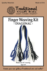 Traditional Crafts Finger Weaving Diagonal Design Kit