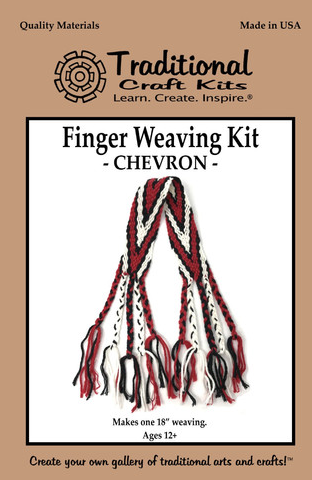 Screenshot 2020-10-15 at 7.33.18 PM Traditional Crafts Finger Weaving Chevron Design Kit - Image 1