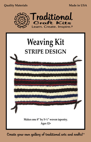 Screenshot 2020-10-15 at 7.56.02 PM Traditional Crafts Weaving Stripe Design Kit - Image 1