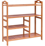 Bamboo Storage 4-Tier Multi-Functional Shoe Rack