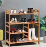 Bamboo Storage 4-Tier Multi-Functional Shoe Rack - Image 6