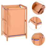 Bamboo Frame Storage Laundry Hamper - Image 2