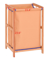 Bamboo Frame Storage Laundry Hamper - Image 3