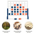 Giant Wooden Four Connect Game Set - Image 2
