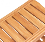 Bamboo Bathroom Chair Shower Storage Seat - Image 6