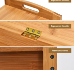 Bamboo Storage 3-Tier Entryway Shoe Bench - Image 5