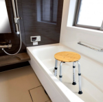 Bamboo Bath Seat Slip Resistant Shower Chair - Image 6