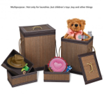 Bamboo Storage 5 Piece Laundry Basket Set - Image 3