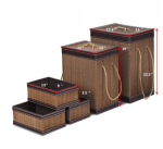 Bamboo Storage 5 Piece Laundry Basket Set - Image 6