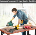 Bamboo Workbench Mobile Adjustable 48"×24" - Image 4