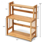 Bamboo Storage 3 Tier Counter Rack - Image 4