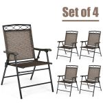 Folding Chairs Set of 4 Patio - Image 7