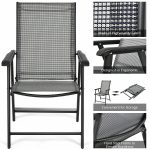Outdoor Folding Chairs Patio Set of 2 - Image 2